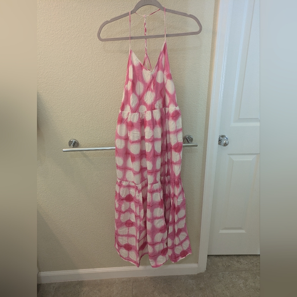 Maeve by Anthropologie Pink Maxi Dress